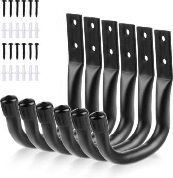 6 ШТ. ГАРАЖНЫЕ НАСТЕННЫЕ КРЮКИ, ДЛЯ НАСТЕННОГО КРЕПЛЕНИЯ, ГАРАЖНЫЙ КРЮК ДЛЯ КАЯКА