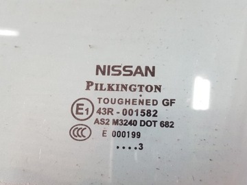 NISSAN QASHQAI I FACELIFT 13R J10 SKLO (OKNO) DVEŘE LEVÝ PŘEDNÍ
