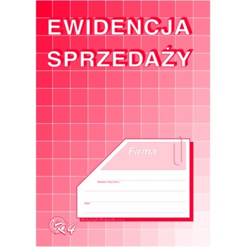 Ewidencja sprzedaży DRUK, Michalczyk i Prokop, FORMAT A5, K4, 16 kartek