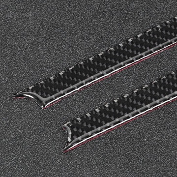 2шт накладка центральной консоли из углеродного волокна