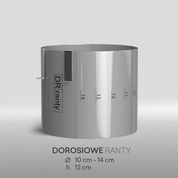 Rant okrągły dla małych tortów h12 , 10-14 cm Do