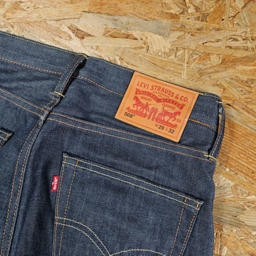 Spodnie Jeansowe LEVIS 508 Proste Męskie Jeans Dżins Denim Skracane 29x32