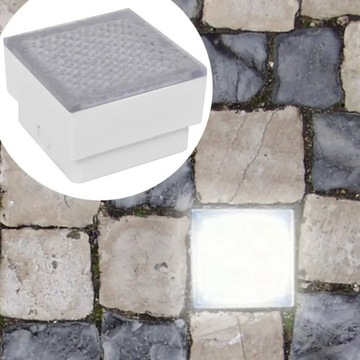vidaXL Światła najazdowe LED 12 szt 100x100x68 mm