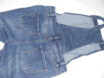 Spodnie damskie jeansy UK 12-40 OGRODNICZKI L