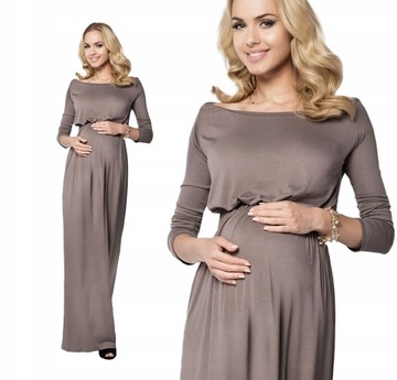 DŁUGA ELEGANCKA SUKIENKA TUNIKA CIĄŻOWA 2XL FM08