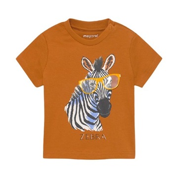 T-SHIRT PLAY MAYORAL 1001 BRĄZOWA/BEŻ roz. 86 cm