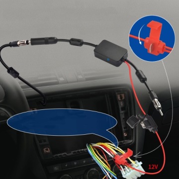 AM FM РАДИОАНТЕННЫЙ УСИЛИТЕЛЬ 12 В 25 ДБ