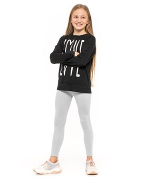 DZIEWCZĘCE LEGGINSY OCIEPLANE GETRY MELANŻ 98