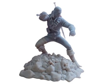 Figurka Geralt wydruk żywica Wiedźmin Witcher