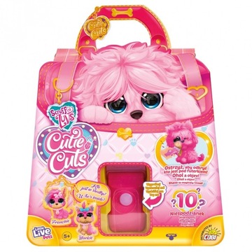 LITTLE CUTIE CUTS PIESEK PSI SALON FRYZJERSKI SCRUFF RÓŻOWY PIES