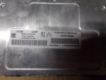 JEDNOTKA MOTORU 9661582980 PEUGEOT 1007 1.4 8V