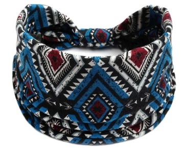 OPASKA DO WŁOSÓW NA GŁOWĘ SZEROKA TURBAN AZTECKI