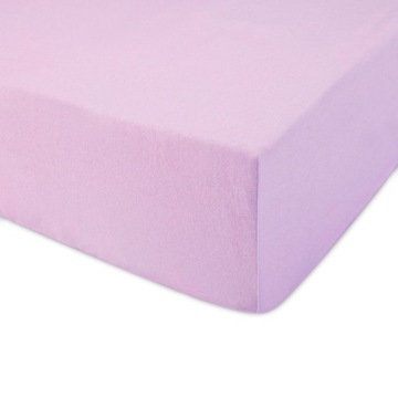 Prześcieradło JERSEY dżersej 80x140 wz. wrzos