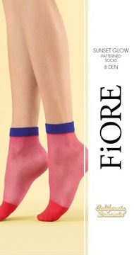 Fiore Sunset Glow 8 den skarpetki wzorzyste