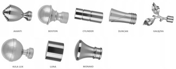 ДВОЙНОЙ КАРДИН 240СМ 25+19ММ PRIMA METAL 3 ЦВЕТА КОНЦОВ НА ВЫБОР RENA