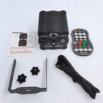 DJ DISCO STAGE СВЕТОВЫЕ СВЕТИЛЬНИКИ, ЗВУКОВАЯ АКТИВАЦИЯ RGB ЛАЗЕРНЫЙ СВЕТ