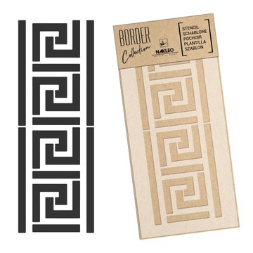 Szablon Malarski BORDIURA Wielorazowy 45x95cm Ornament KLASYCZNA SYMETRIA