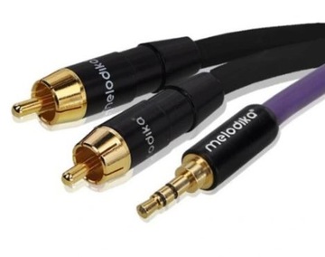 Melodika MDMJ2R150 jack 3,5 mm - 2xRCA dł. 15m