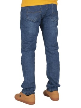 Spodnie męskie jeans W:42 112 CM L:30 granat