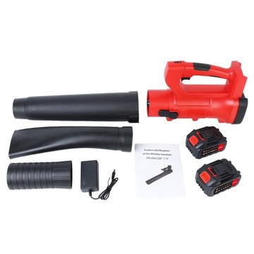 18-21V 4Ah 2 akumulatorowa elektryczna dmuchawa do liści i śniegu 6 biegów regulowana