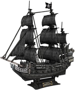 Puzzle 3D statek zemsta królowej Anny piracki