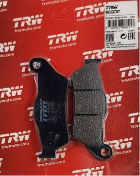 ТОРМОЗНЫЕ КОЛОДКИ TRW MCB707