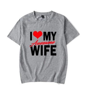 I Love My Awesome Wife Husband T Shirts Honeymoon