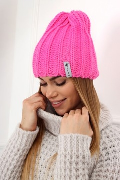 CZAPKA DAMSKA ZIMOWA NA ZIMĘ CIEPŁA WYGODNA GRUBA KOBIECA SPORTOWA KOL 2251