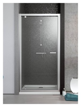 RADAWAY Twist DW 90 сатиновая душевая дверь