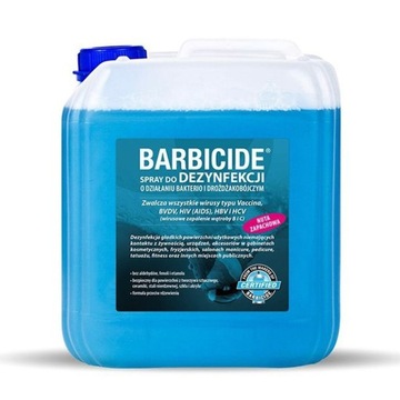 Barbicide - Spray do dezynfekcji salonu 5 L .