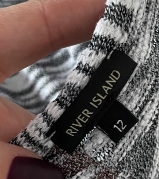 5 RIVER ISLAND zamki ARTYSTYCZNE WZORY melazowa