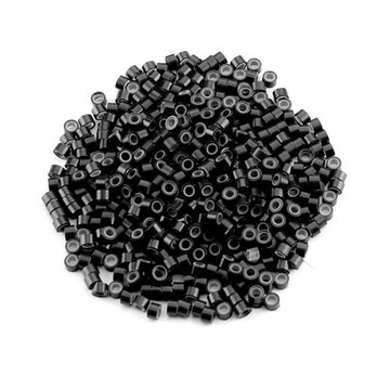 Микрокольца с силиконом S/M Микрокольца BLACK 100 шт.