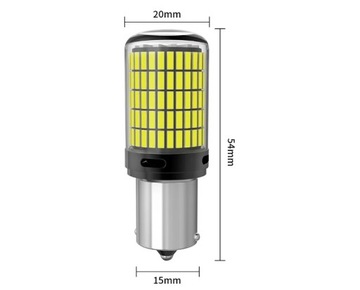 P21/5W LED 150LED SMD ŻARÓWKA 3600LM CZERWONA DO STOP STOPU LEDOWA 2 SZTUKI