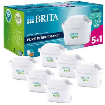 6x filtr do wody wkład BRITA MAXTRA PRO Pure Performance 150 l oryginalne