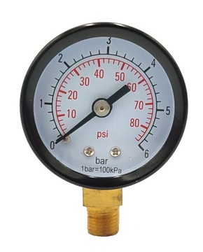 Manometr radialny M40R 0-6 bar 1/8 40mm metalowy