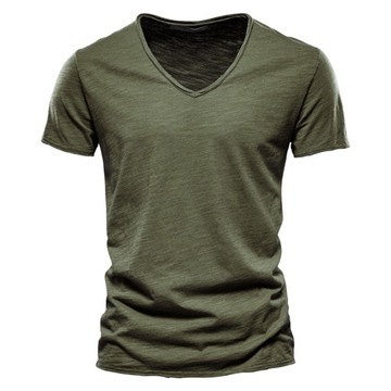T-SHIRT KOSZULKA MĘSKA BAWEŁNIANA W SEREK - KOLORY