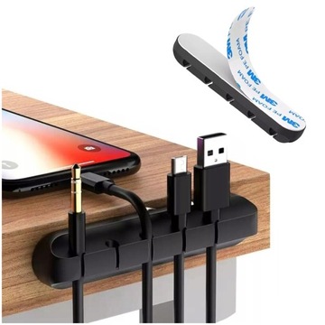 КАБЕЛЬНЫЙ ОРГАНАЙЗЕР ДЛЯ НАСТОЛЬНОГО СИЛИКОНОВОГО САМОКЛЕЯЩЕГОСЯ ДЕРЖАТЕЛЯ