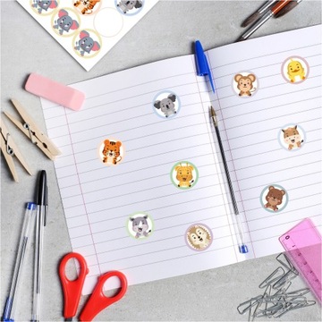 МОТИВАЦИОННЫЕ НАКЛЕЙКИ ДЛЯ ДЕТЕЙ, животные, 60 шт.