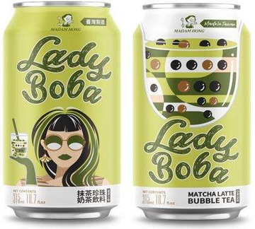 Napój Bubble Tea Matcha Latte 315ml Lady Boba