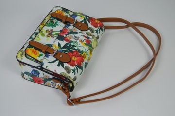 ЖЕНСКАЯ СУМКА НА ПЛЕЧЕ, ЦВЕТОЧНЫЙ МОТИВ