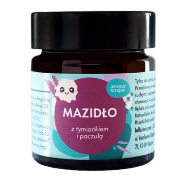 LULLALOVE MAZIDŁO MAŚĆ NA PRZEZIĘBIENIE NIEPOGODĘ 30ml Z TYMIANKIEM