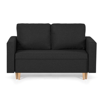 Sofa kanapa 2 os z funkcją spania KEN czarny