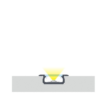 Алюминиевый профиль для светодиодной ленты Z 1M белый