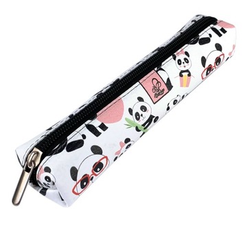 Etui saszetka piórnik mini prostokąt pandy at school