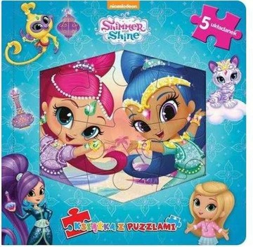 KSIĄŻKA Z PUZZLAMI SHIMMER I SHINE 5 UKŁADANEK