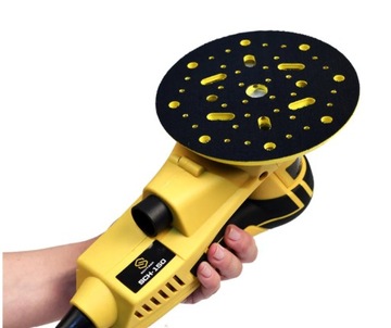 Универсальный шлифовальный диск диаметром 150 мм с хвостовиком М8 с несколькими отверстиями.