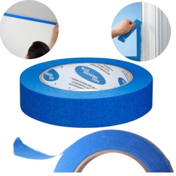 TAŚMA MALARSKA MASKUJĄCA PAPIEROWA NIEBIESKA 25X50 TAŚMY PROFESJONALNA HIT