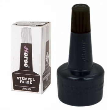 Tusz do pieczątek gumowych HORSE 28 ml czarny