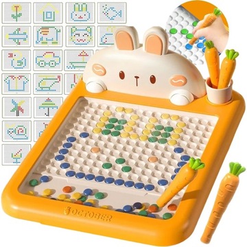 TABLICA MAGNETYCZNA MONTESSORI UKŁADANKA DO RYSOWANIA MagPad KRÓLIK WOOPIE