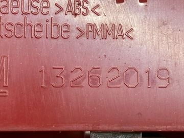 OPEL ASTRA J 1400CM3 2010 SVĚTLA STOP HATCHBACK 13262019